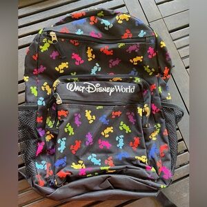 Walt Disney World  Mickey Mouse Colorful Backpack Carry On Bag Disney Parks